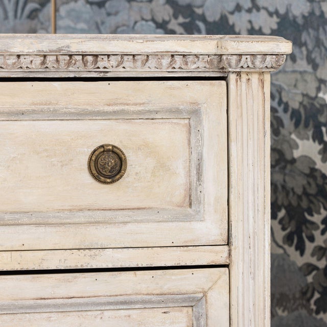 Wood Pair of 19th C. Italian Neoclassical Style Painted Bedside Commodes For Sale - Image 7 of 18