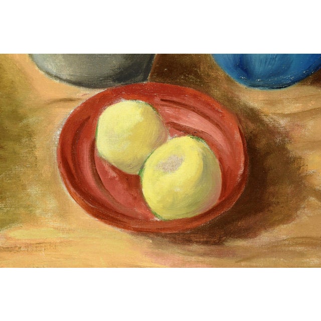 Peter Ludwigs, Still Life with Fruit and Flowers, 1925-35, Oil on Canvas, Framed For Sale - Image 7 of 11