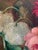 Pink Antique Oval Floral Oil Painting For Sale - Image 8 of 14