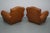 French Cognac Moustache Back Leather Club Chairs, 1950s, Set of 2 For Sale - Image 16 of 18