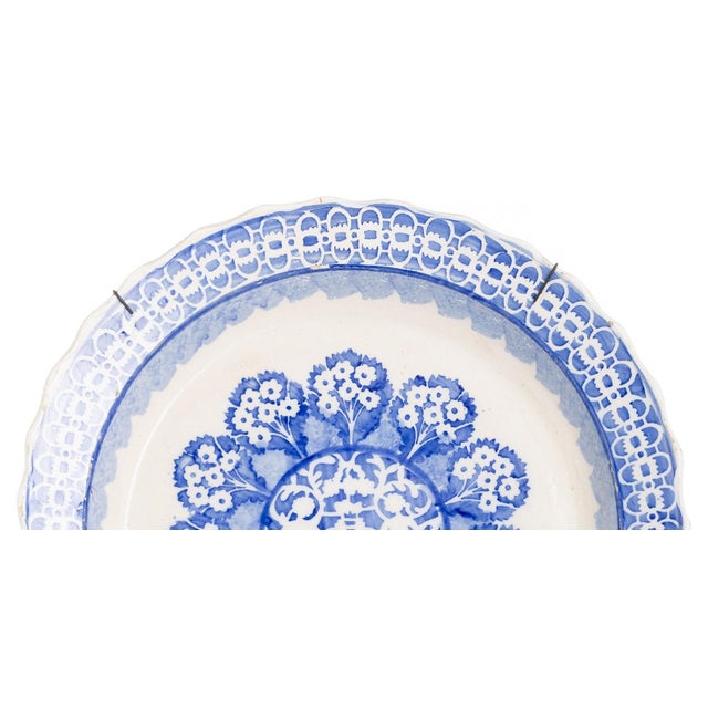 Earthenware Plate with Scalloped Rim, 19th Century For Sale - Image 5 of 8