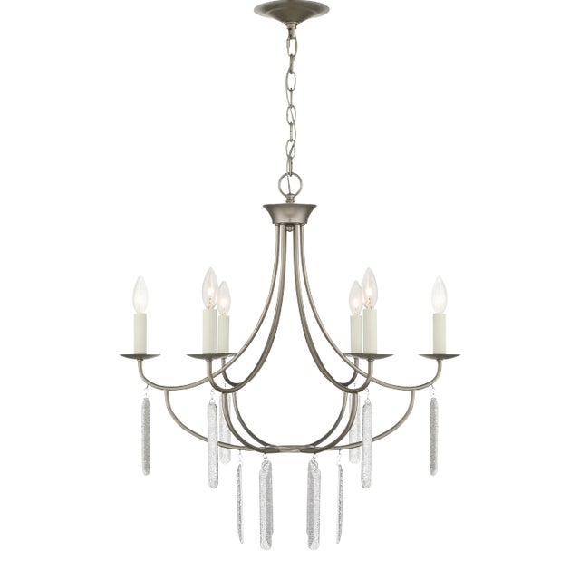 Ella 6-Light Classic Candle Chandelier For Sale