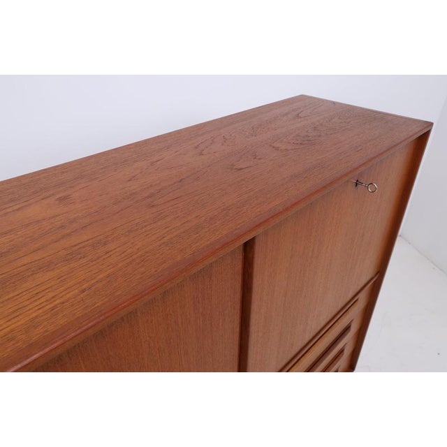 Wood Vintage Teak Highboard by Heinrich Riestenpatt, 1960s For Sale - Image 7 of 18