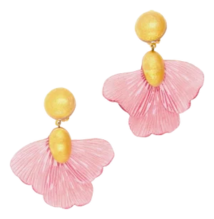 ELISE, Pendant earrings, Rose, Stud