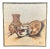 Vintage Large Natonichee “Broken Pottery” Screenprint on Canvas For Sale