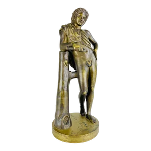 Antique Late 19th Century Italian Male Figure Grand Tour Bronze.