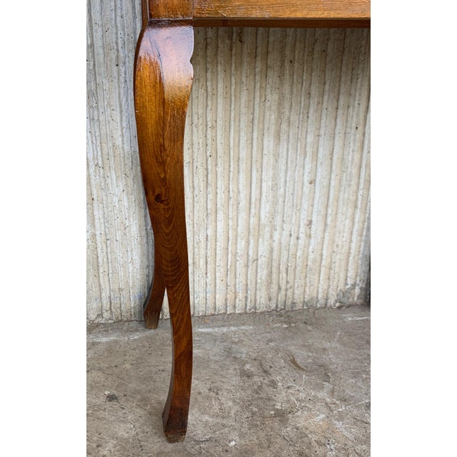 20th French Louis XV Style Walnut Bedside Tables - a Pair For Sale - Image 9 of 10