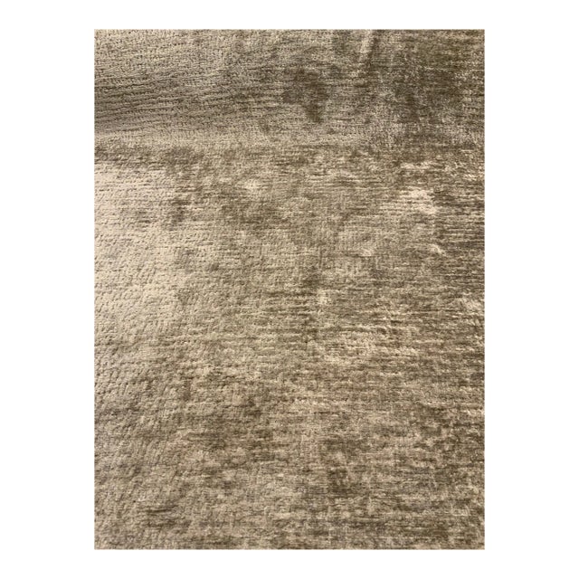 Taylor King: Finlo Linen Taupe/Gray Woven Chenille Designer Fabric - 18.5 Yards For Sale
