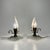 Gold Small Italian Frosted Engraved Glass Bedside Lamps, 1940s, Set of 2 For Sale - Image 8 of 10