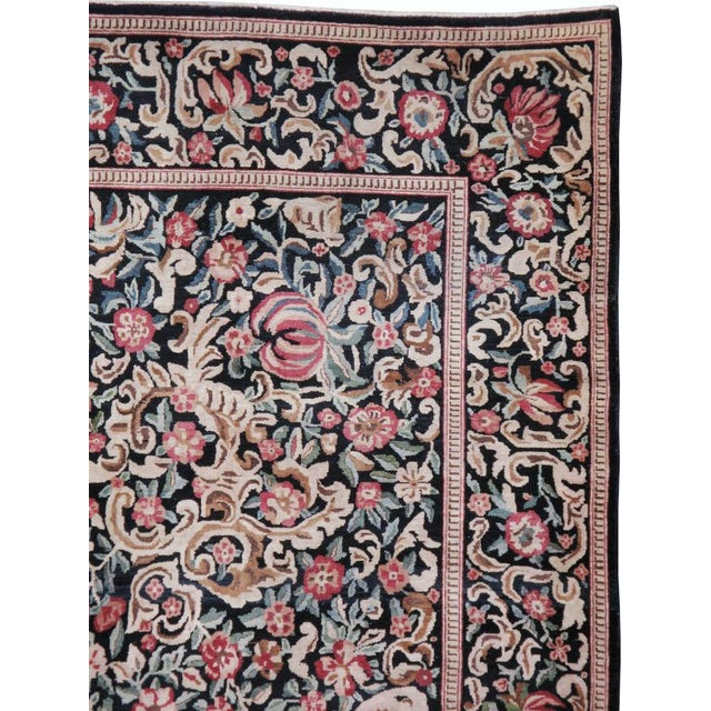 Victorian Galerie Shabab Collection Early 20th Century Persian Kashan Carpet For Sale - Image 3 of 10
