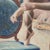 Mid-Century Modern 1960s Helmut Brueninger Ballerina Lacing Her Shoe Oil on Canvas Listed Artist For Sale - Image 3 of 7