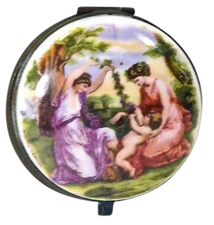 Angelica Kaufmann Porcelain Classical Lidded Box