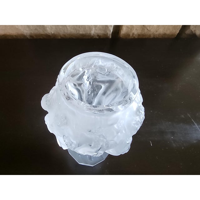 1930s Art Deco Bacchantes Frosted Vase Signed For Sale - Image 4 of 7