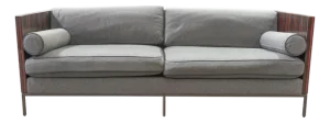 Late 20th Century Bolier Domicile Macassar Tuxedo Sofa by Mecca Home
