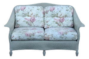Lloyd Loom Outdoor Wicker Loveseat