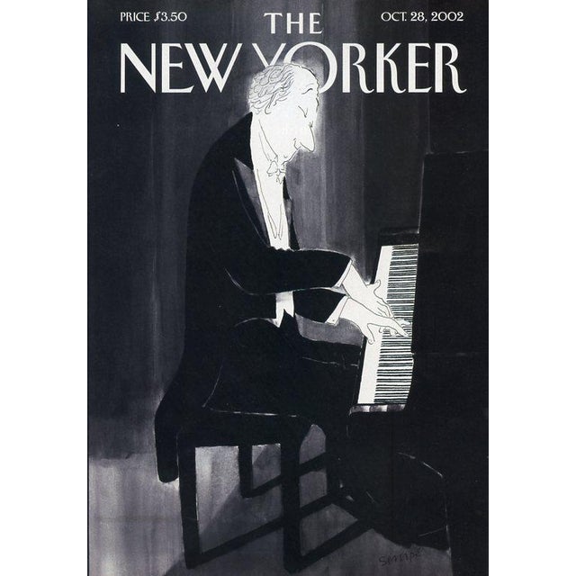Original vintage New Yorker magazine cover dated October 28, 2002 featuring a Piano theme. Based on an illustration by...