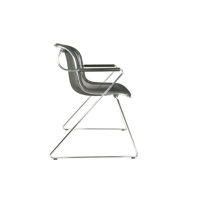 Penelope Armchair in Black and Chrome-Plated Metal by C. Pollock for Anonima Castelli, 1982 For Sale - Image 14 of 14