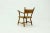 French Blonde Oak and Rush Armchair, 1950s For Sale - Image 9 of 11