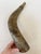 American Antique July 1851 Scrimshaw Powder Horn 14" Engraved Sailing Boats, Hunting Dog & Rifle, Flying Birds Compass and Hearts Marked N.Newell For Sale - Image 3 of 10