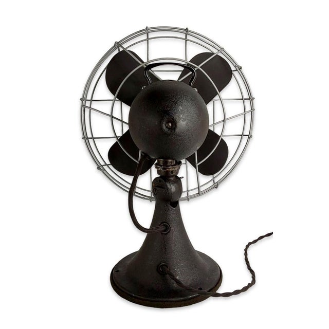 Emerson Circa Late 1940's to Early 1950's Emerson Oscillating Desk Fan Type 79646-At For Sale - Image 4 of 8