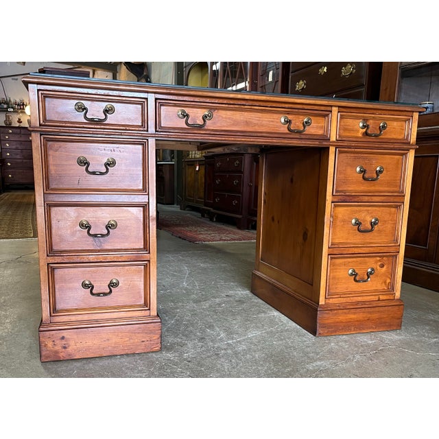 Brown Late 20th Century Sligh-Lowry Partner Desk For Sale - Image 8 of 11