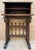 Exquisite late 19th century Renaissance style Spanish Bargueno cabinet, richly carved with wrought iron lock and coil...
