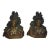 19th Century North American Indian Bronze Chiefs Signed Bookends - a Pair For Sale