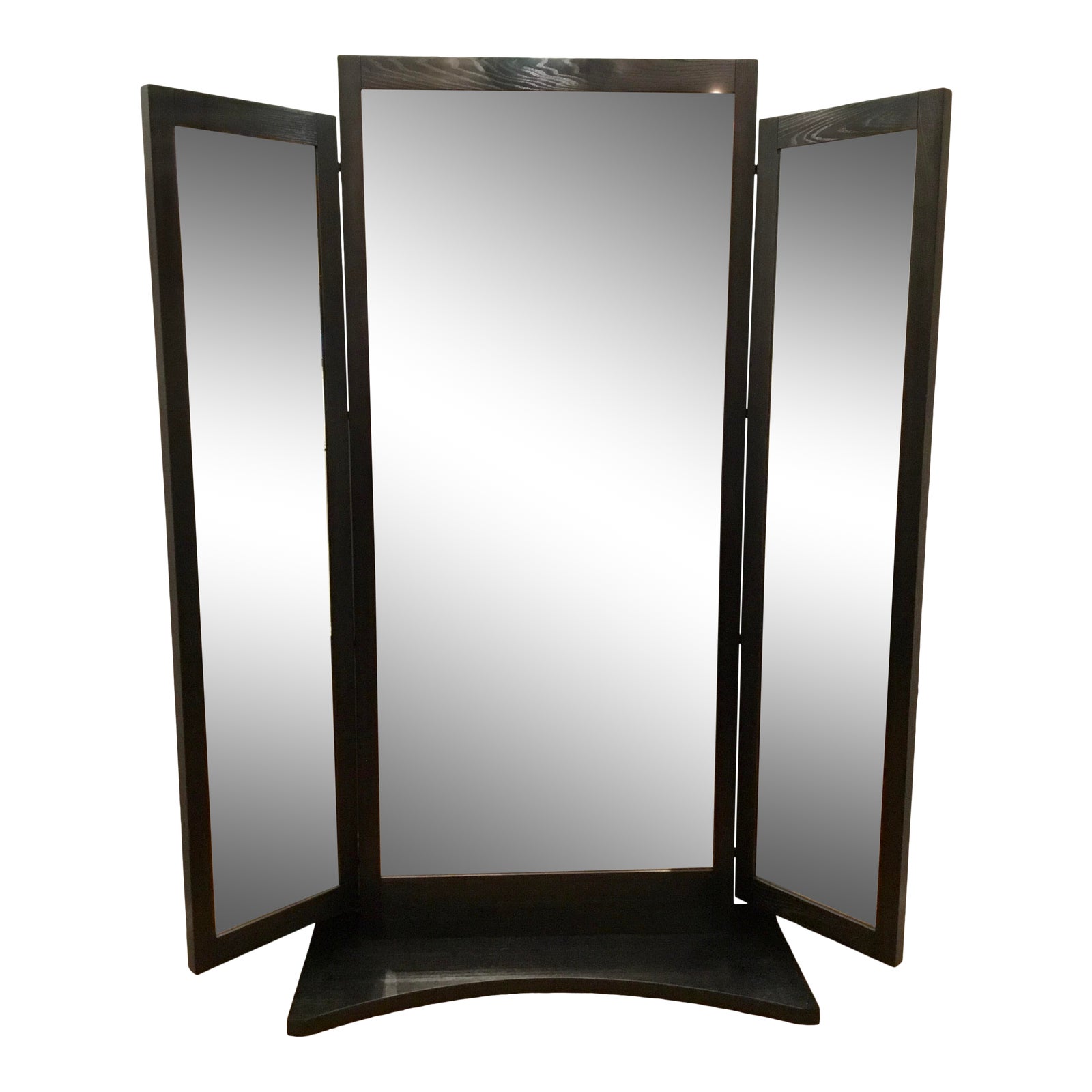 Caracole Caracole Modern Ebony Finished Wood TriFold Full Length