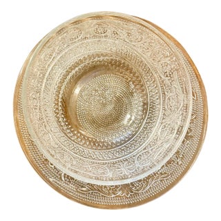 Kig Fleur De Lis Classica Party Dip Set and Serving Bowl With Plate For Sale