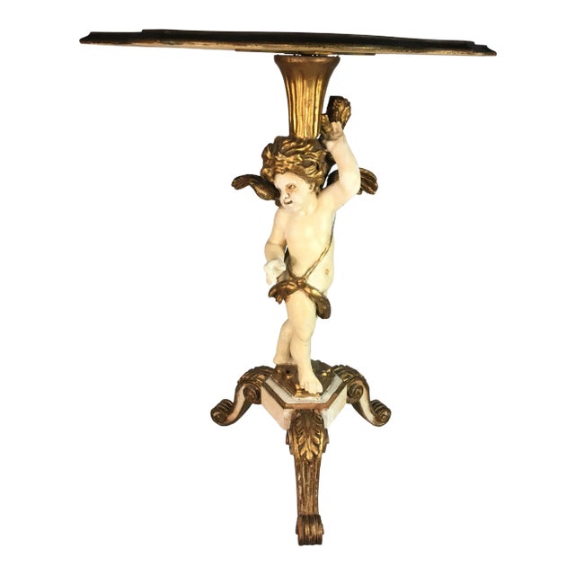 Vintage Italian Demilune Table For Sale