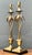 Vintage Palm Tree Brass Table Lamps - Pair For Sale - Image 4 of 10