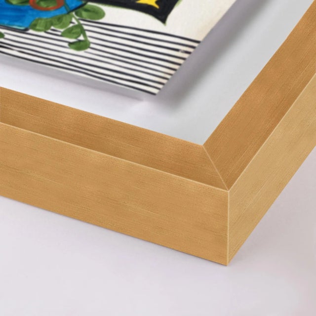 DESCRIPTION: Jungle Bouquet by Jelly Chen in Gold Framed Paper, Small Art Print SPECIFICATIONS: Type: Framed Paper. Framed...