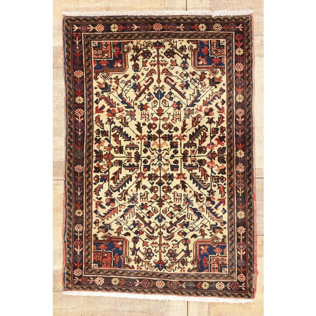 Vintage Persian Heriz Rug, 02'11 X 04'04 For Sale - Image 10 of 10