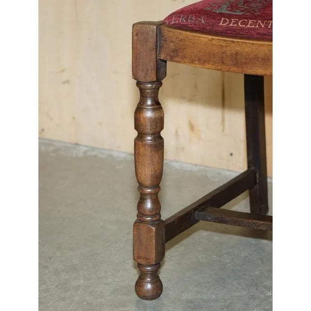 Wood Englis Art Deco Hall Chair in Oak, 1930s For Sale - Image 7 of 13