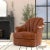 Classic Leather Swivel Chair For Sale In Raleigh - Image 6 of 12
