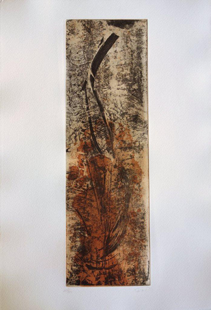 Philippe Coriat, Calligraphie abstraite, Etching