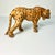 1970s Vintage Safari Boho Chic Italian Leather Wrapped Giraffe and Leopard Figurals - A Pair For Sale - Image 13 of 18