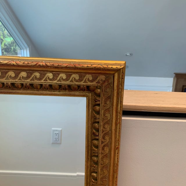 1990s 1990s Gold Framed Wall Mirror For Sale - Image 5 of 6