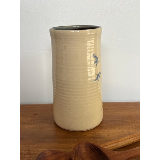 Late 20th Century Studio Pottery Utensil Holder, Signed by Artisan For Sale - Image 6 of 10
