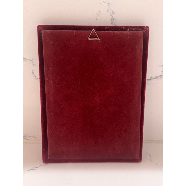 Murano Vintage Murano Glass Crucifix Wall Plaque – San Damiano Style on Velvet For Sale - Image 4 of 4