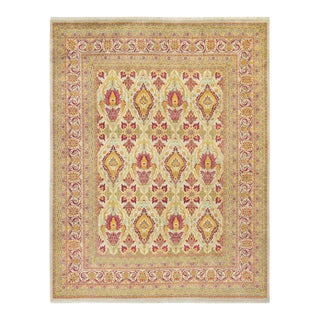 Mogul Collection Hand-Knotted Area Rug - Ivory 8' 0" x 10' 1" For Sale