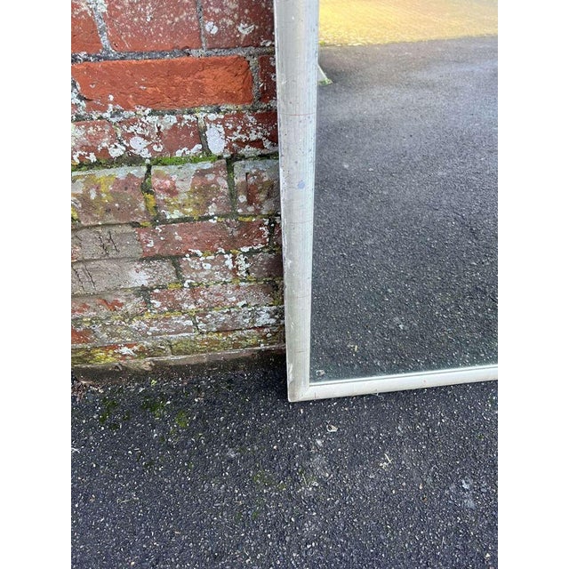 Large Late 20th Century Silvered Bistro Mirror For Sale - Image 3 of 8
