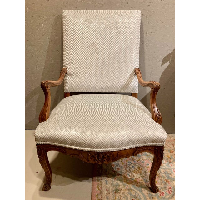 The perfect accessory to a room is a good chair! This walnut Louis XV style armchair could either be the finishing touch...