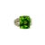 Contemporary 10.89 Carat Peridot Diamond Platinum Ring, Size 6 For Sale - Image 3 of 6