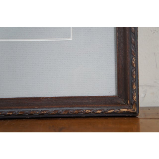 The Whaler Charles W. Morgan Nautical Maritime Lithograph Print Fowler 26" For Sale - Image 9 of 11