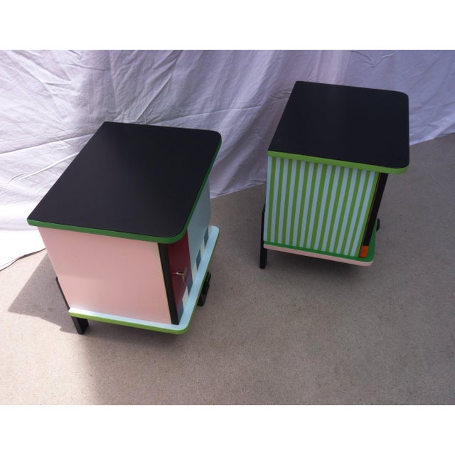 Small Vintage Bedside Tables, Set of 2 For Sale - Image 3 of 10