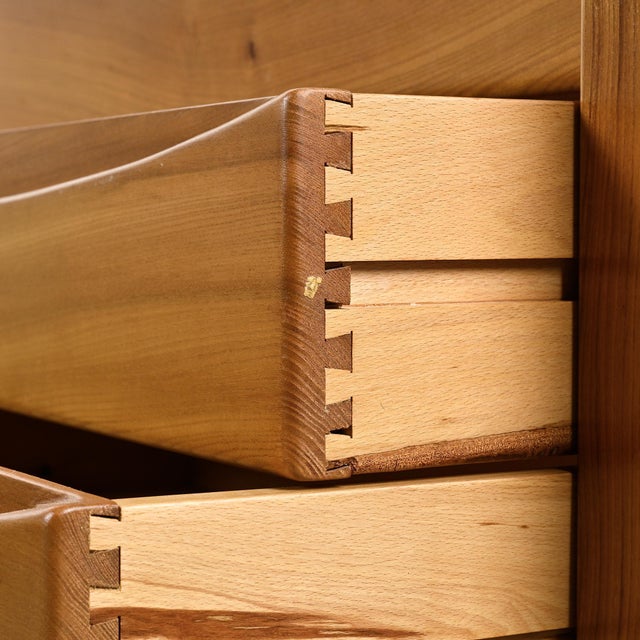 Elm Chest of Drawers from Maison Regain, 1960s For Sale - Image 14 of 17