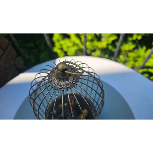 Art Nouveau Brass Cage by Karl Griesbaum, 1890s For Sale - Image 5 of 8