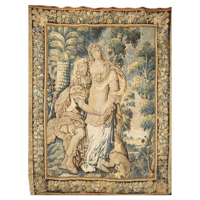 Textile 17th Century Antony and Cleopatra Tapestry from Aubusson For Sale - Image 7 of 7