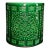 Late 20th Century Green Glazed Reticulated Porcelain Brush Pot For Sale